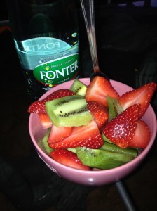 Det blir jo endel spising også, dette er noe av det jeg koser meg med i ukedagene