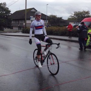 Etter å ha feiret på de nevnte måtene trillet jeg over streken mens jeg nøt øyeblikket 110%