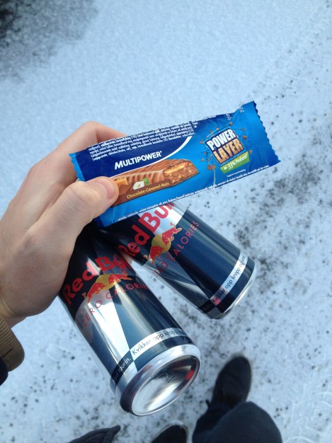 Mens jeg har trent hjemme har jeg også kost med meg Multipower produker