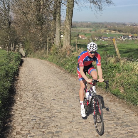 Dette var del av en tur og det gikk oppover. En magisk følelse å tråkke watt opp Koppenberg