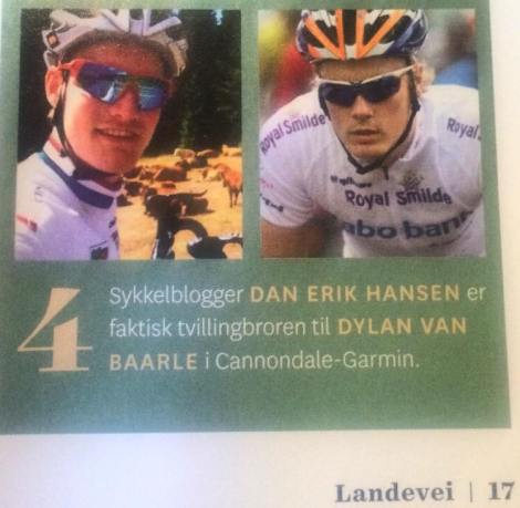 Her er altså et utklipp fra siste utgave av Landevei