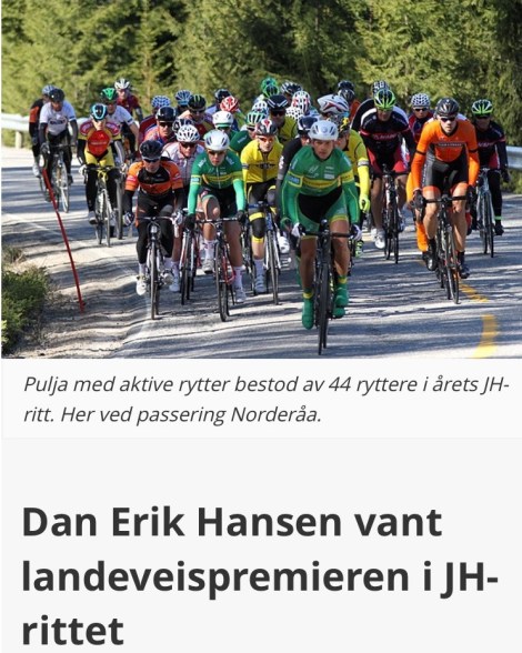 Utklipp fra nettartikkel hos nettsiden Kondis om seieren på søndag