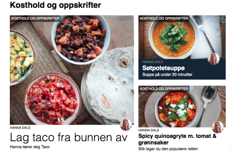 Her finner du mange gode oppskrifter: oppskrifter på Fortsett.no