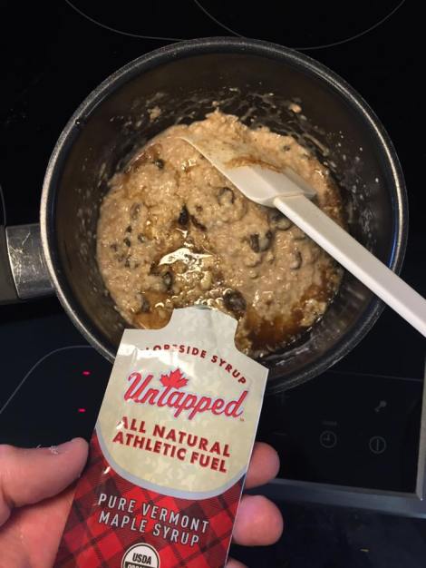 Trøster meg med UnTapped i grøten til frokost, nå venter 2 dager uten trening førlagtempo trening med laget før NM :)