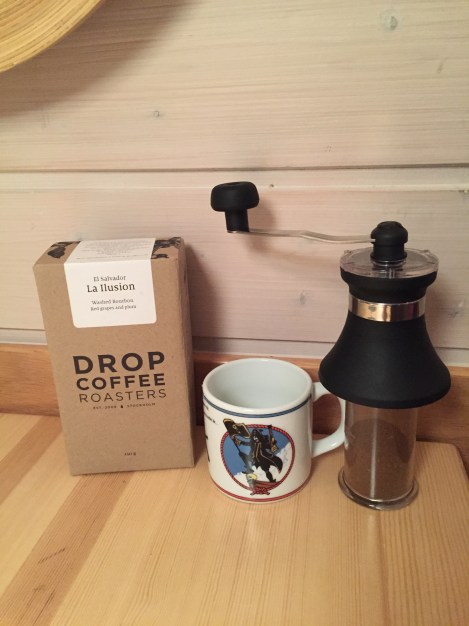 Jeg fikk også trøste kaffe av postkaffe.no etter tempoen så kommer meg gjennom motgangen.