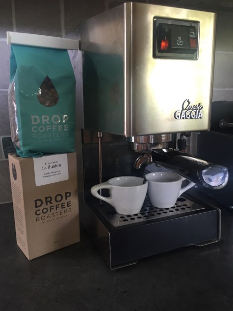 Mellom langturene nyter jeg skikkelig kaffe fra Postkaffe.no laget med skikkelig espressomaskin <3