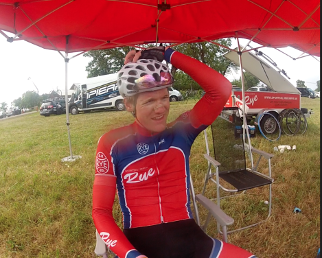 Slik ser man ut rett etter målgang, plassering er selvfølgelig kult! Men best av alt er følelsen av at kroppen endelig fungerer! Jeg ser virkelig frem mot NC Trondheim i august.