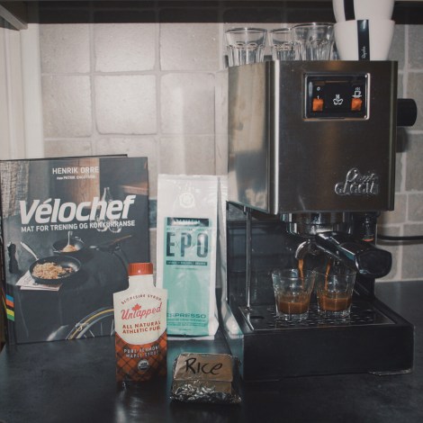 Så kunne jeg endelig lage meg 1,2,3,4? kanskje 5 kopper kaffe før jeg kom meg ut på dagens treningstur!