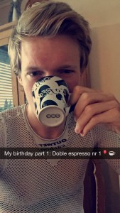 Tro det eller ei, men dagen startet med en aldri så lite pre-ride kaffe! Type dobbel espresso <3
