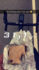 Fikk også testet ut riskakene som Team Sky bruker med min lille vri, vil du ha oppskriften kan du sjekke den ut i dette innlegget: Riskake innlegg!