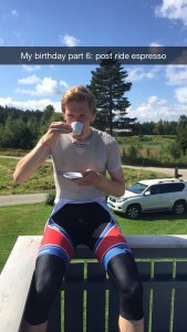Åh tenke seg til, det ble jammen meg en post-ride espresso også <3