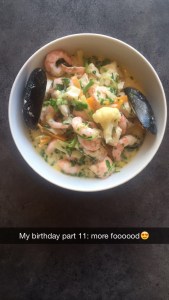 Rett nr 2, mamma fikset utsøkt fiskesuppe laget på den beste måten :)