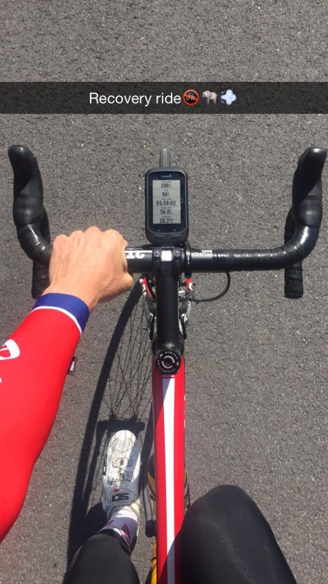 Avslutter dagens innlegg med bilde fra dagens restitusjonstur, av typen super rolig:) Link til dagens økt: Strava Restitusjon