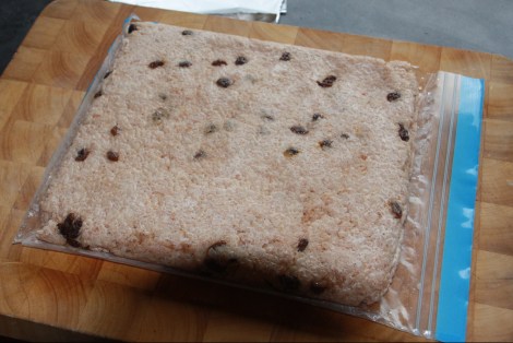 Slik så den ut da jeg la den i kjøleskapet i går kveld!