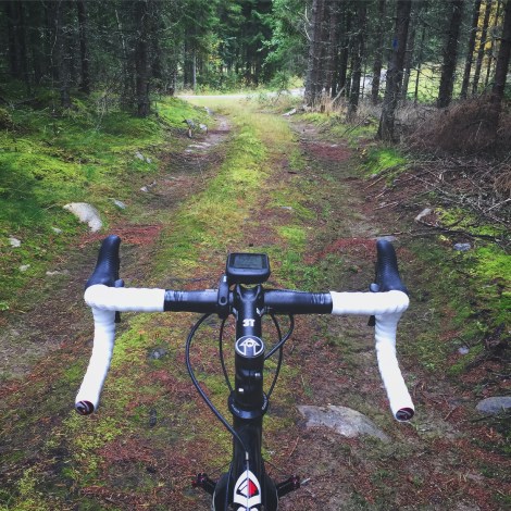 De vanlige treningsturene har blitt byttet ut med CX og MTB turer i skog og mark.