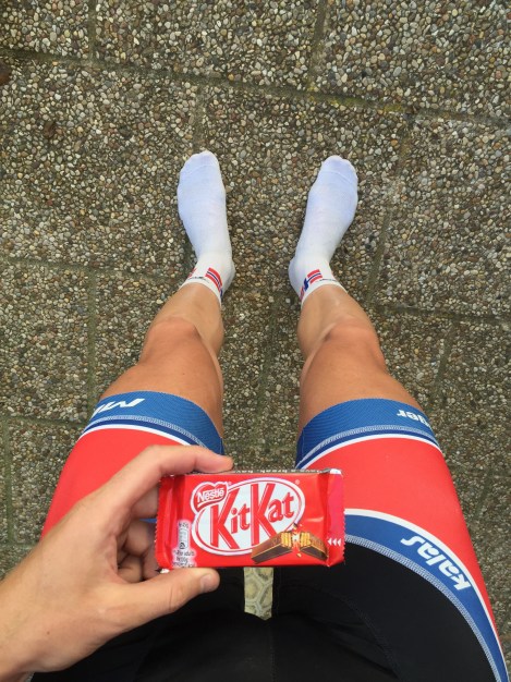 Jeg har også funnet meg min nye favoritt-godbit som jeg nyter etter skikkelig harde intervalløkter eller langturer, nemlig KitKat. Rett og slett en internasjonal versjon av Kvikk Lunsj :)