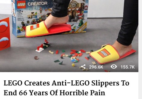 Dette er uten tvil øverst på min ønskeliste til jul, nå kan vi kanskje leke trygt med Lego i fremtiden uten å risikere helsen ja for ikke å snakke om livet..Takk til Eli for dette tipset som kan redde så mange fra lidelse.