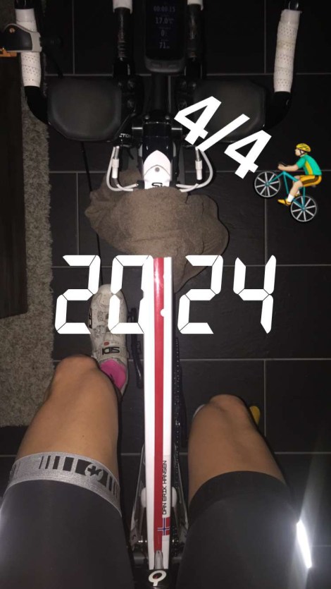 Så avsluttes treningsdagen med en lett 2 timers spinn :)